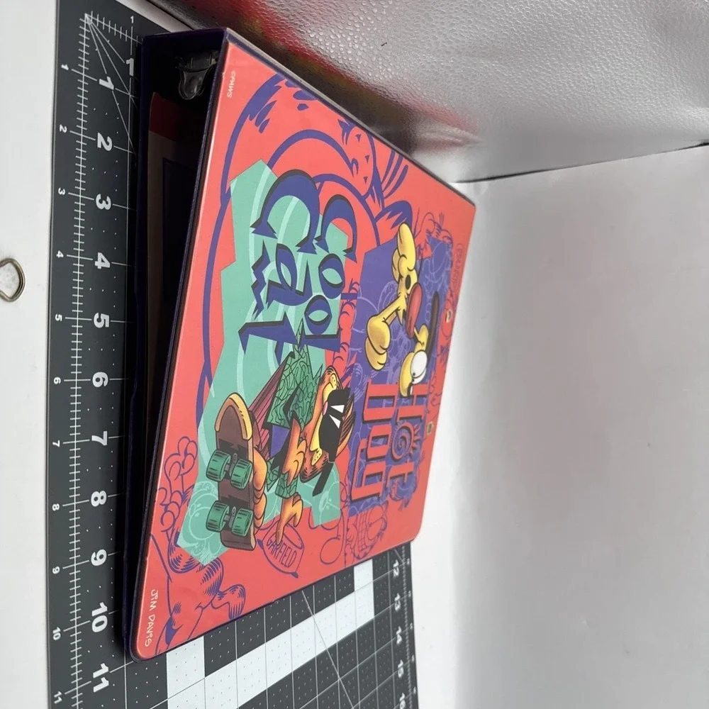 Vintage Garfield Mead 3-Ring Binder Planner Clipboard Metal Clip & Planner 1990s